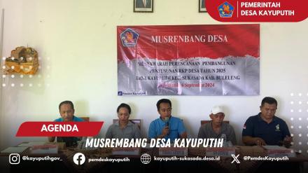 MUSREMBANG DESA KAYUPUTIH